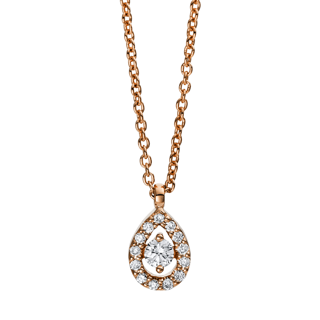 Brogle Classic necklace with diamond pendant Brogle Classic necklace with diamond pendant