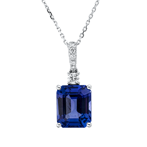Brogle Selection necklace with tanzanite pendant Brogle Selection necklace with tanzanite pendant
