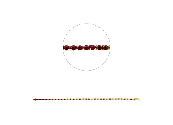 Brogle Classic Rubinarmband Brogle Classic Rubinarmband