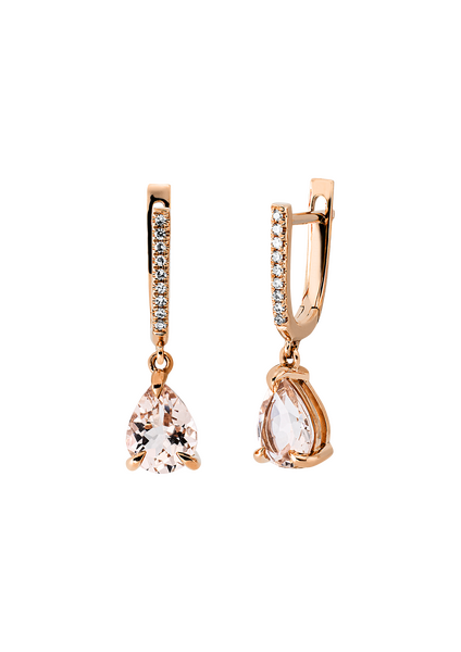 Brogle Classic Morganite Creoles Brogle Classic Morganite Creoles