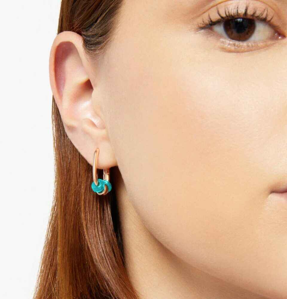 Dodo Rondelle hoop earrings