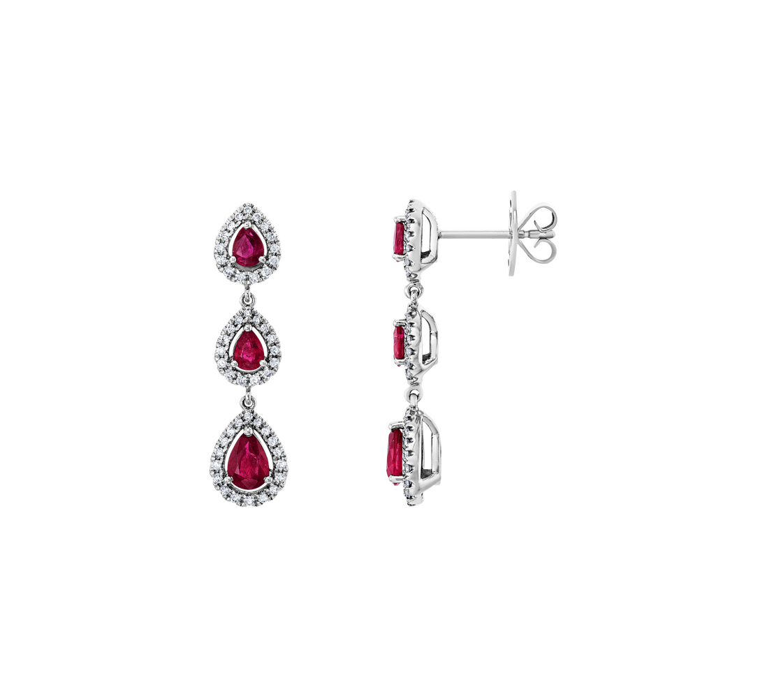 Brogle Classic Rubinohrhänger Brogle Classic Rubinohrhänger