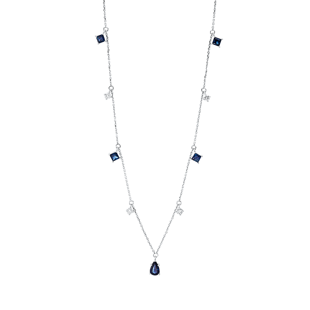 Brogle Classic Kette mit Saphiranhänger