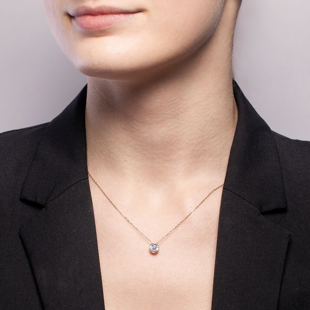 Brogle solitaire necklace Sophie from 0.7 carat Brogle solitaire necklace Sophie from 0.7 carat