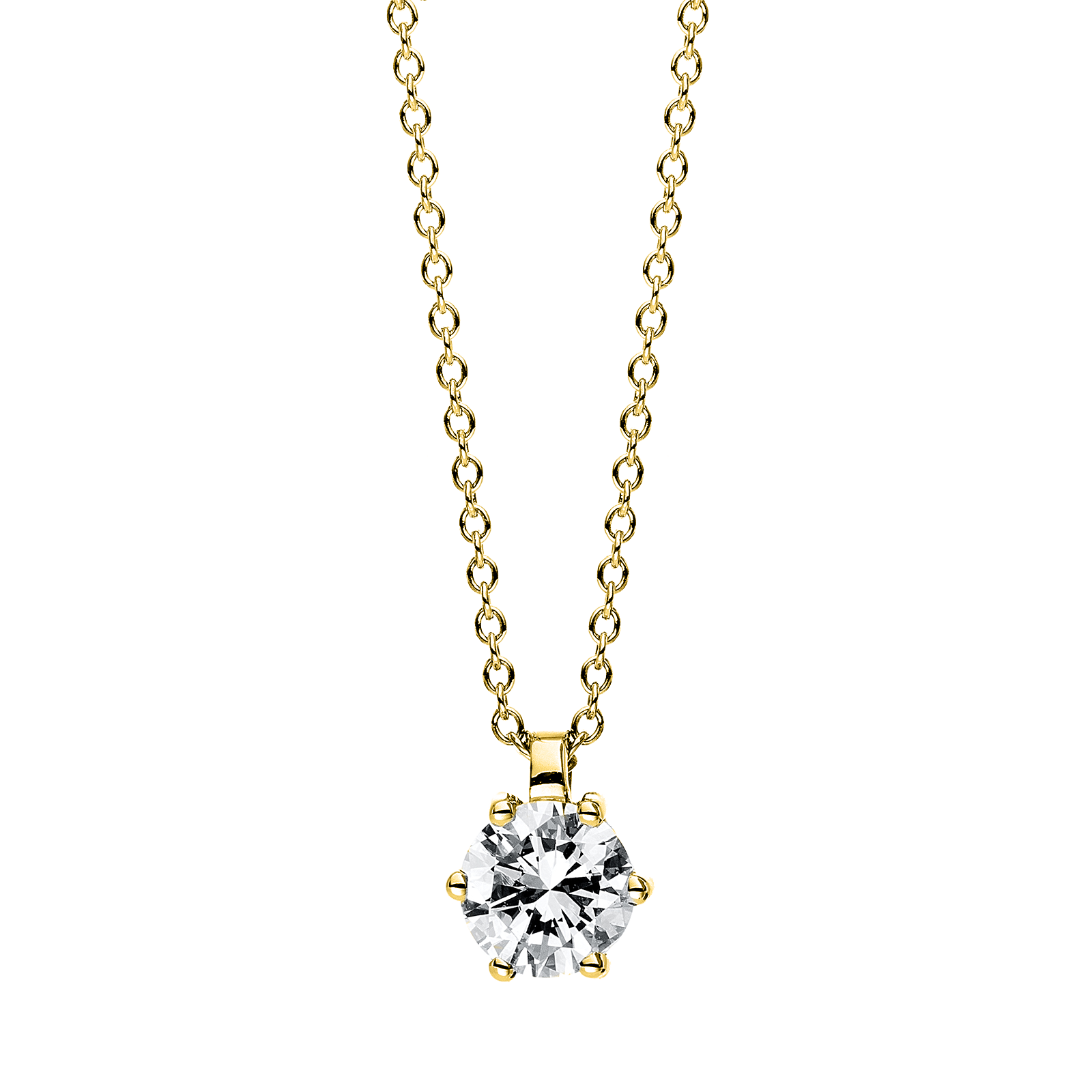 Brogle solitaire necklace Marie from 0.7 carat Brogle solitaire necklace Marie from 0.7 carat
