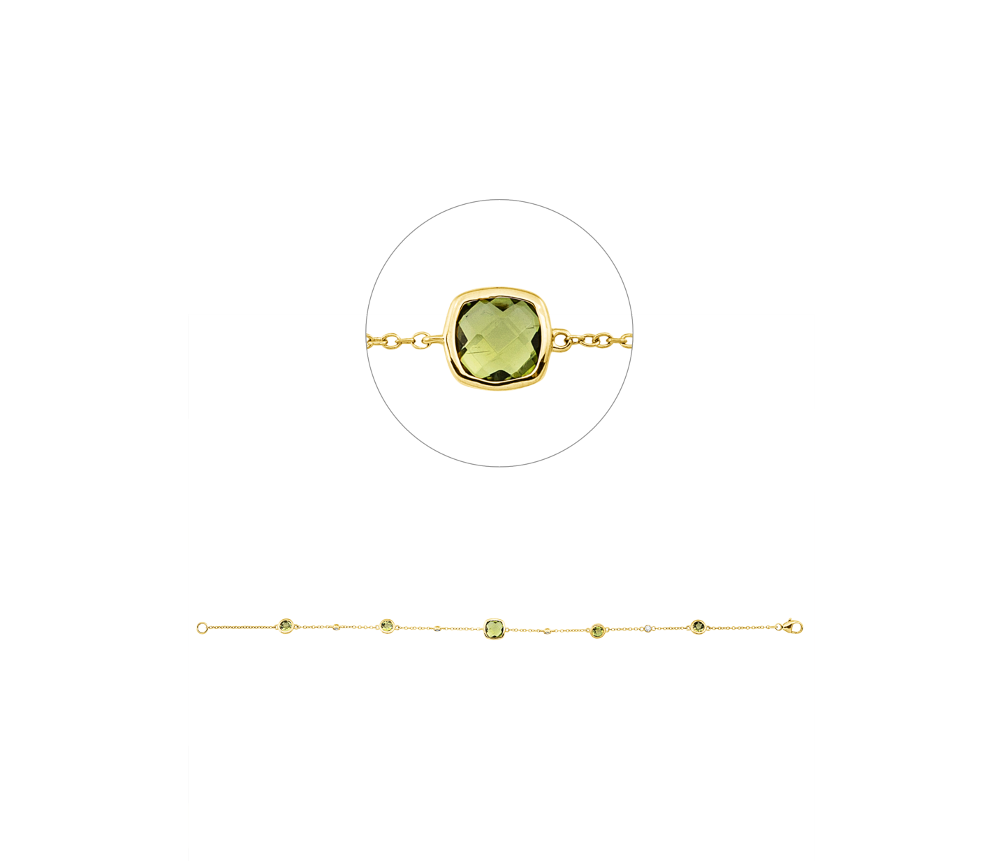 Brogle Classic peridot bracelet