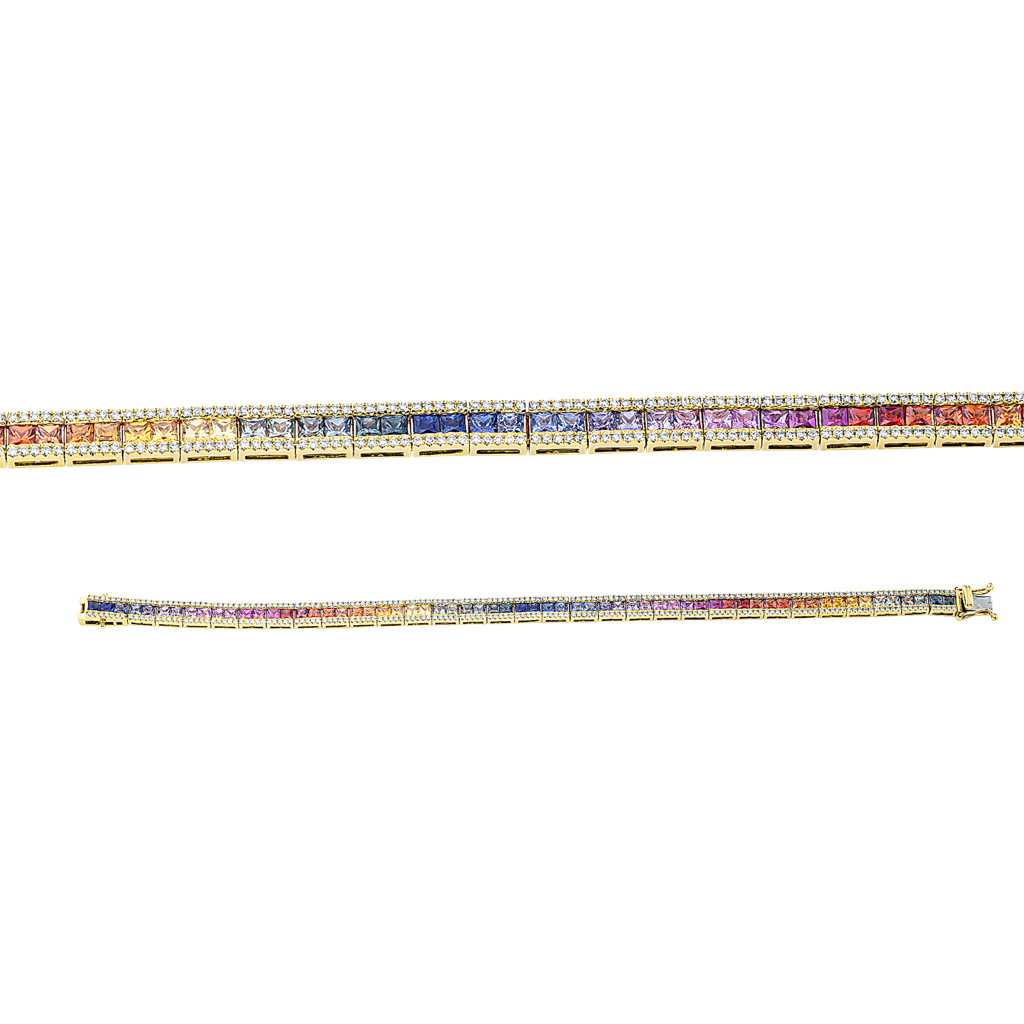 Brogle Selection sapphire bracelet Rainbow Brogle Selection sapphire bracelet Rainbow