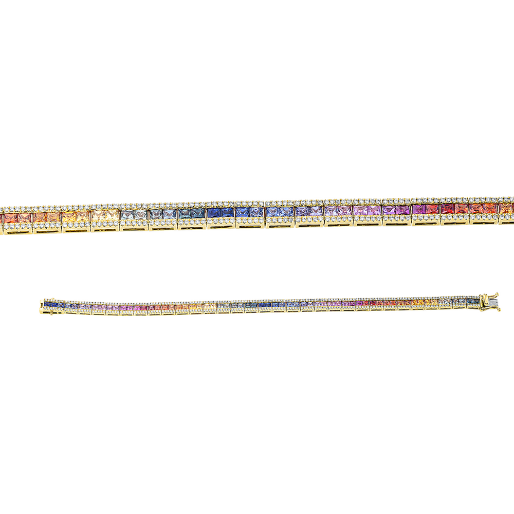 Brogle Selection sapphire bracelet Rainbow Brogle Selection sapphire bracelet Rainbow