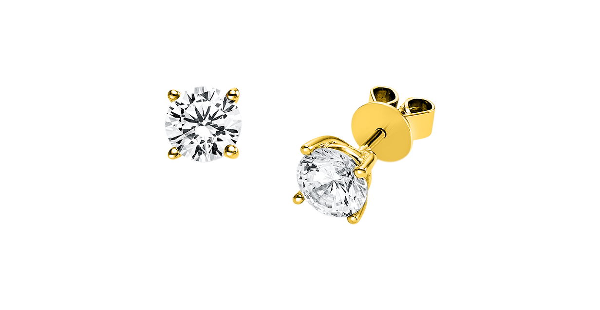 Brogle solitaire ear studs Julia from 1.4 carat Brogle solitaire ear studs Julia from 1.4...
