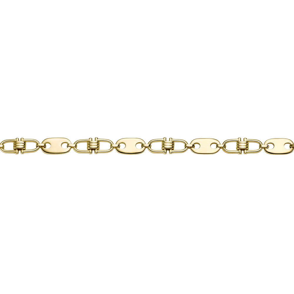 Brogle Selection Essentials plate stirrup necklace 585 11mm