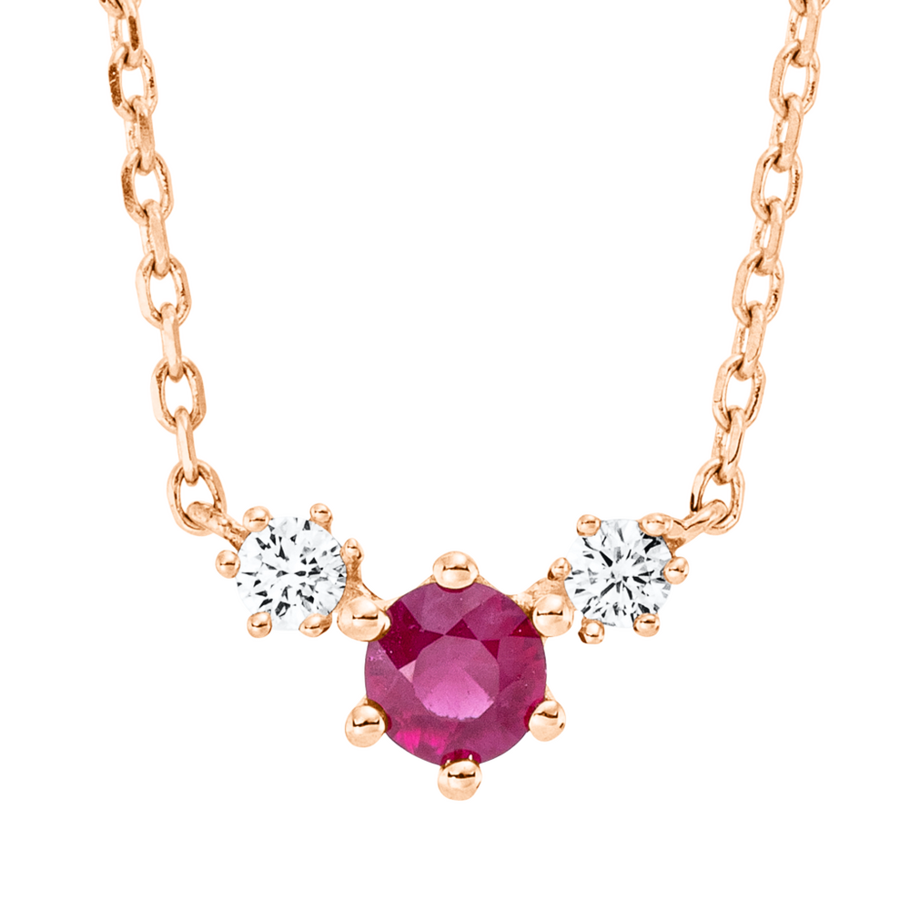 Brogle Classic Kette mit Rubinanhänger