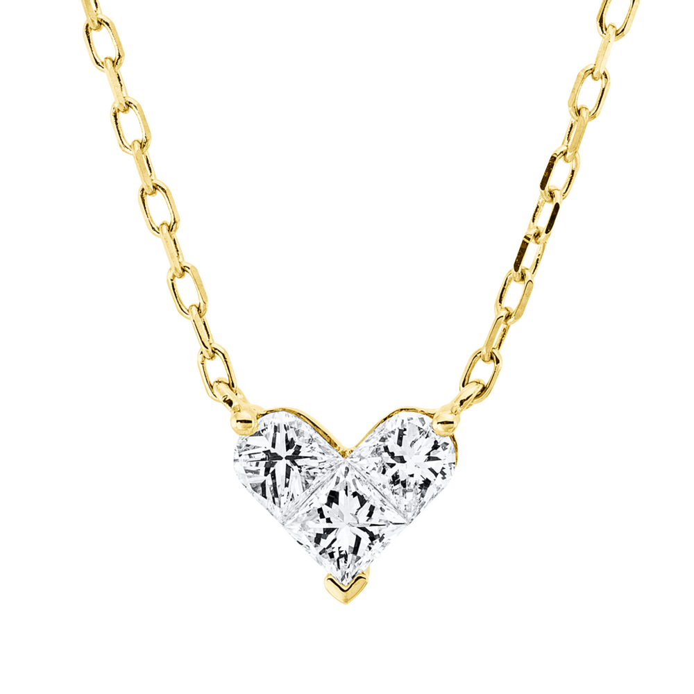 Brogle Classic necklace with diamond heart