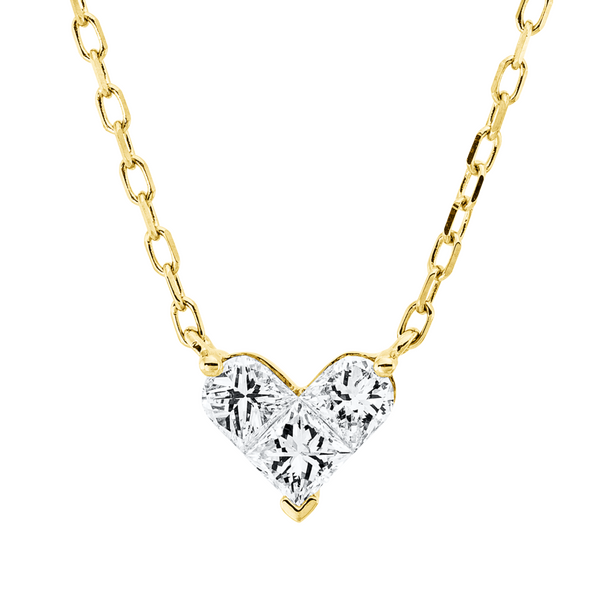 Brogle Classic necklace with diamond heart