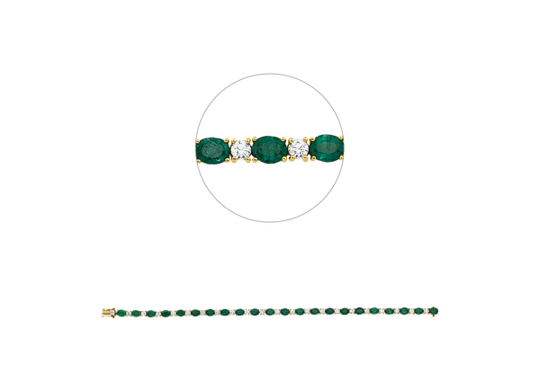 Brogle Selection emerald bracelet Brogle Selection emerald bracelet
