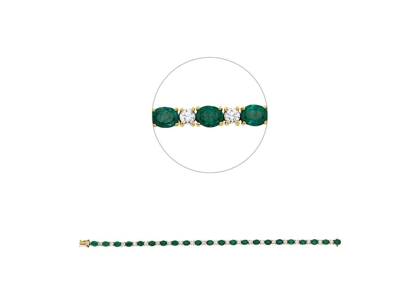 Brogle Selection emerald bracelet Brogle Selection emerald bracelet