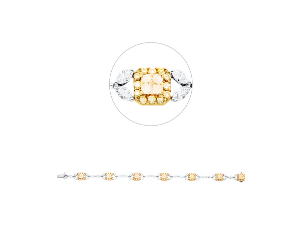 Brogle Selection bicolor diamond bracelet
