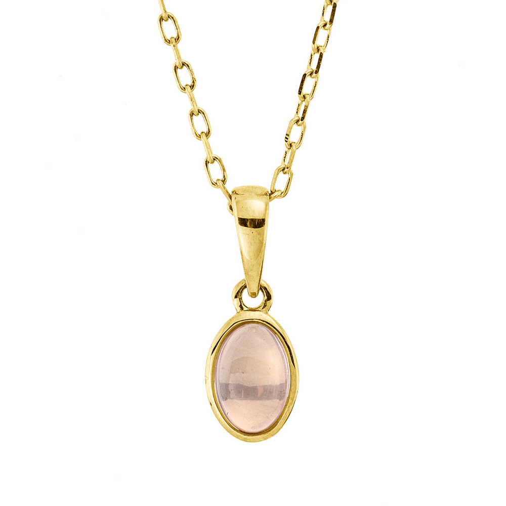 Brogle Classic Kette mit Rosenquarzanhänger