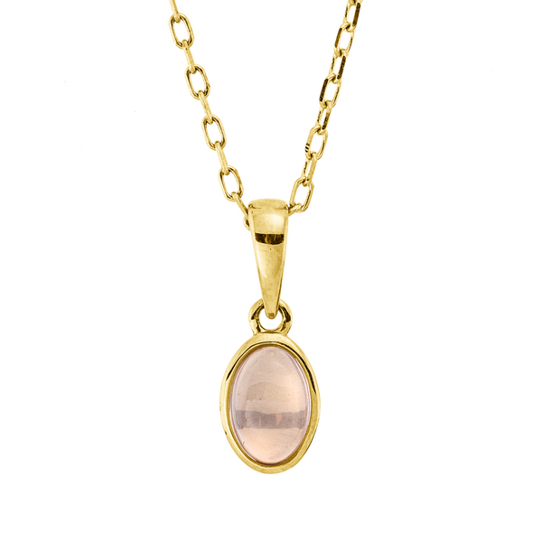 Brogle Classic Kette mit Rosenquarzanhänger Brogle Classic Kette mit Rosenquarzanhänger