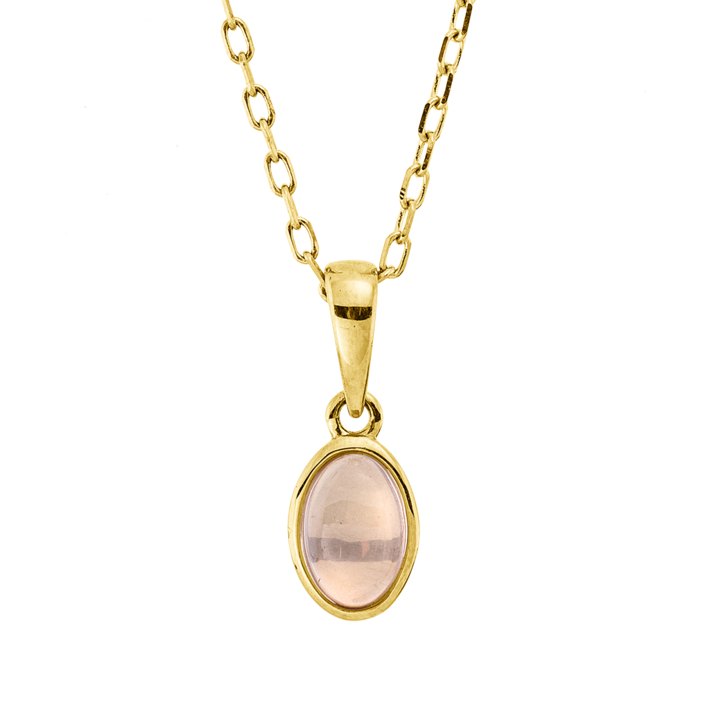 Brogle Classic necklace with rose quartz pendant Brogle Classic necklace with rose quartz pendant