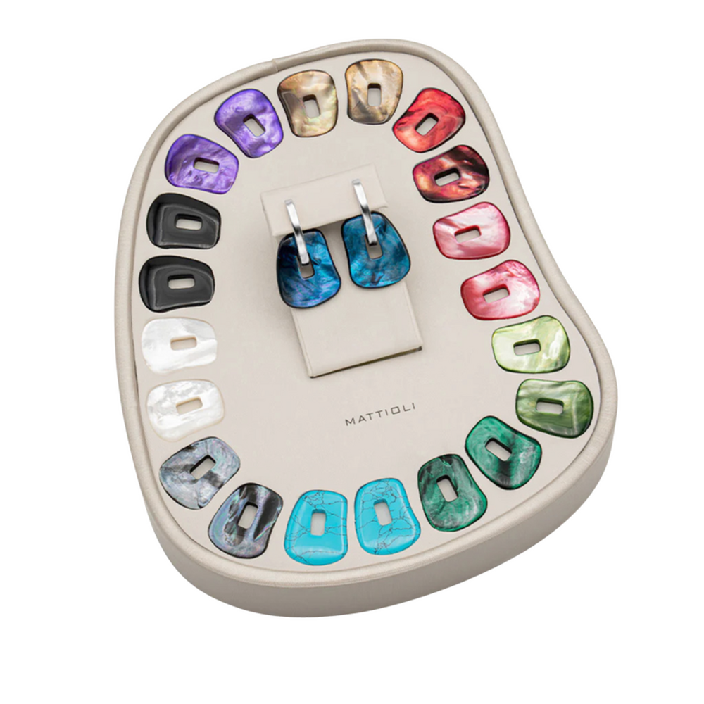 Mattioli Puzzle Ohrringbox, mittelgroß mit 11 Puzzle Paaren Mattioli Puzzle Ohrringbox, mittelgroß mit 11 Puzzle Paaren