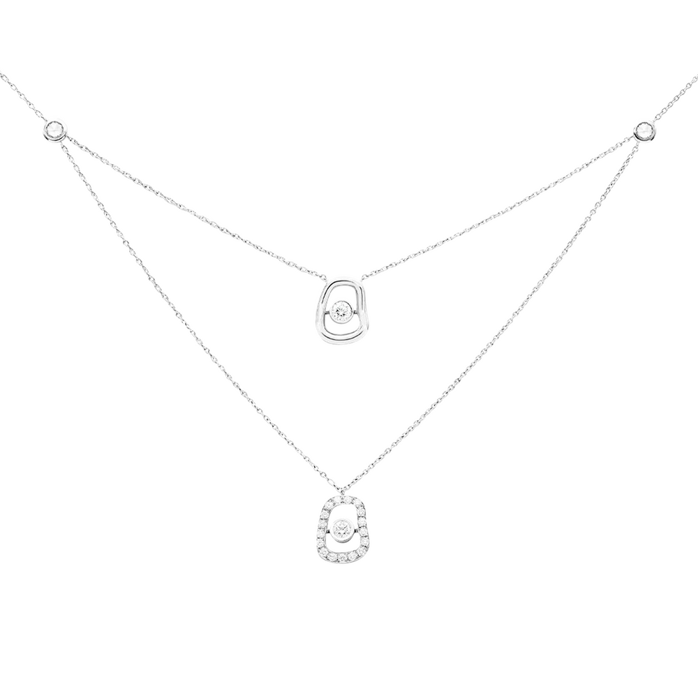 Mattioli Puzzle Diamonds necklace with pendant Mattioli Puzzle Diamonds necklace with pendant