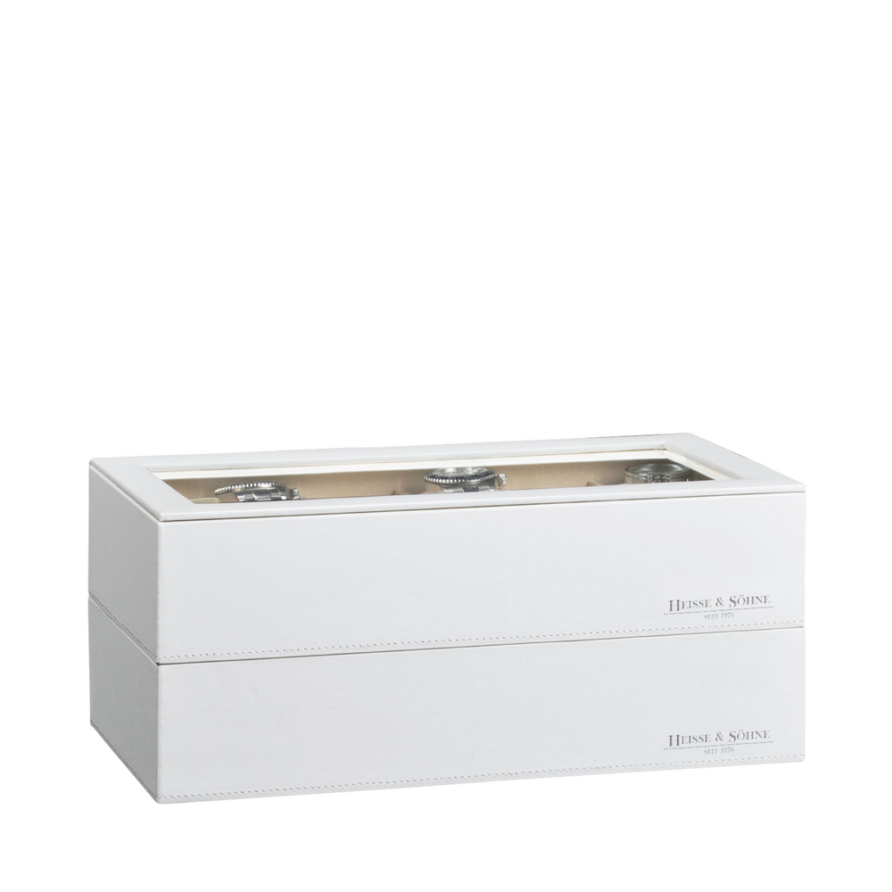 Heisse & Söhne Stapelbares Schmuckkästchen Mirage XL - Oberteil: Uhrenbox für 12 Uhren Heisse & Söhne Stapelbares Schmuckkästchen Mirage XL - Oberteil: Uhrenbox für 12 Uhren