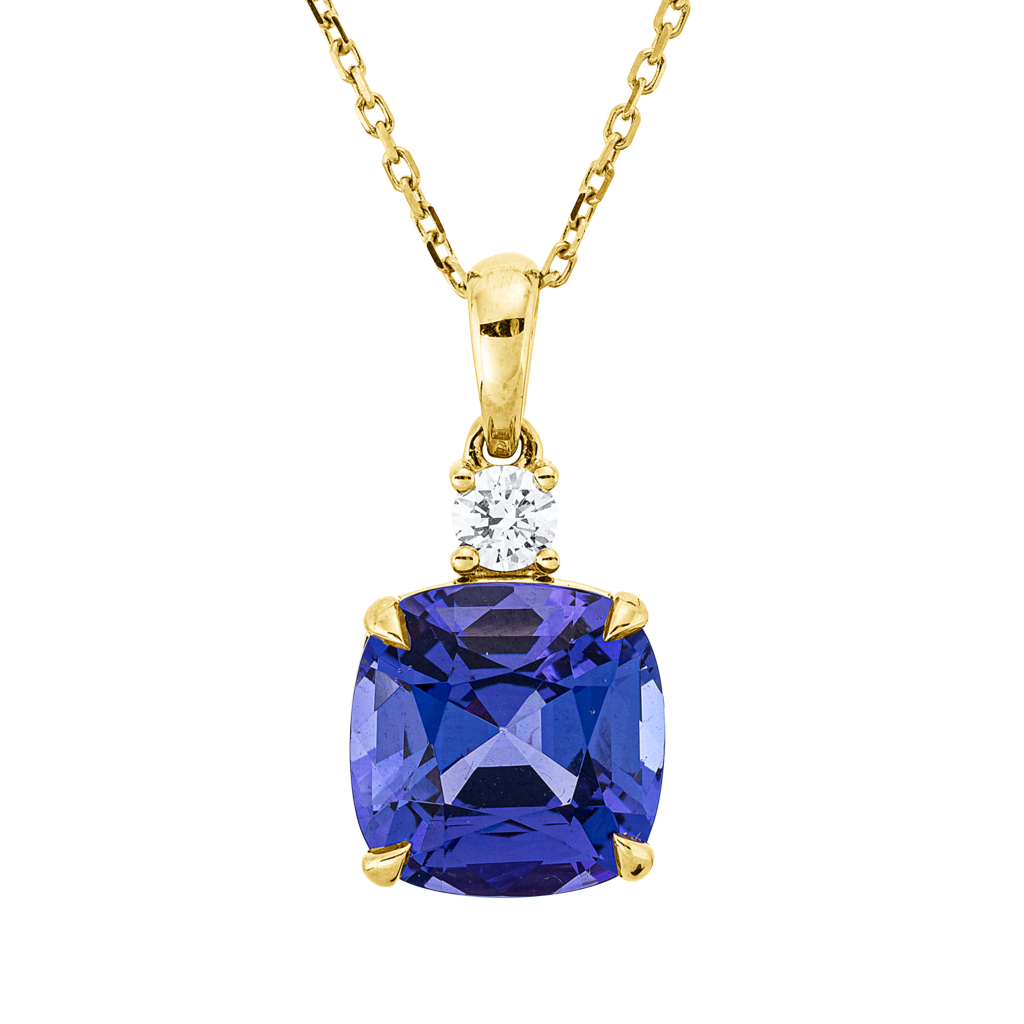 Brogle Classic necklace with tanzanite pendant Brogle Classic necklace with tanzanite pendant