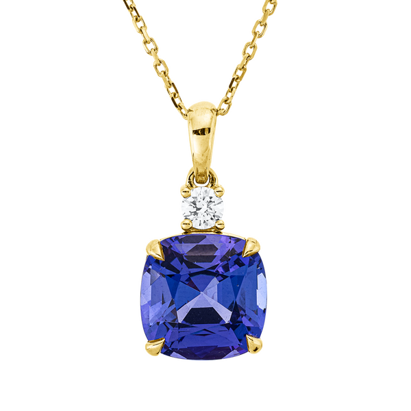 Brogle Classic necklace with tanzanite pendant Brogle Classic necklace with tanzanite pendant