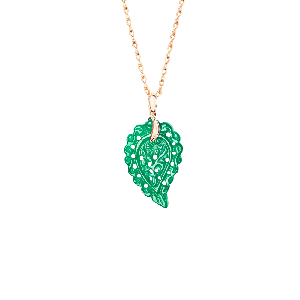 Tamara Comolli India Leaf Onyx S Pendant