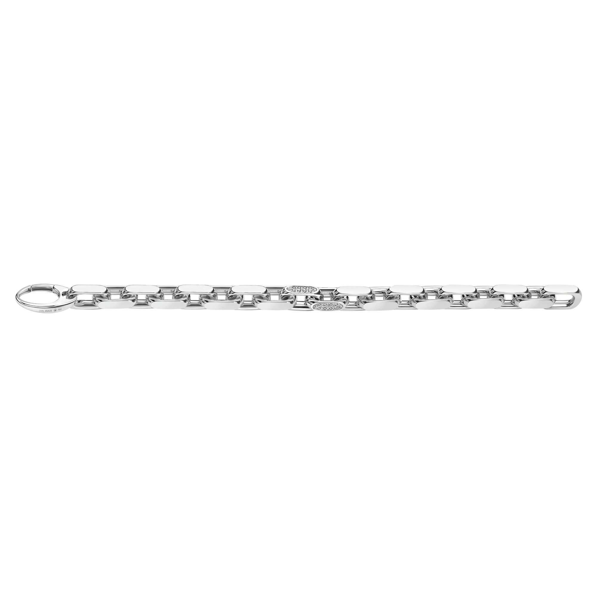 Emil Kraus Nuru Ankerarmband diamantiert, 9mm Emil Kraus Nuru Ankerarmband diamantiert, 9mm