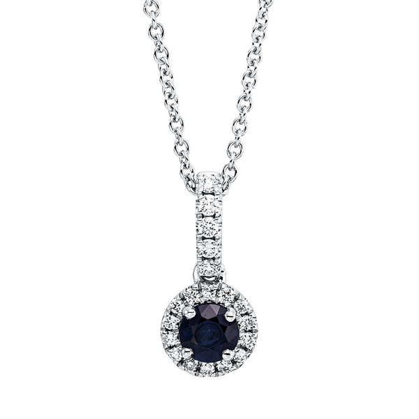 Brogle Classic necklace with sapphire pendant Brogle Classic necklace with sapphire pendant