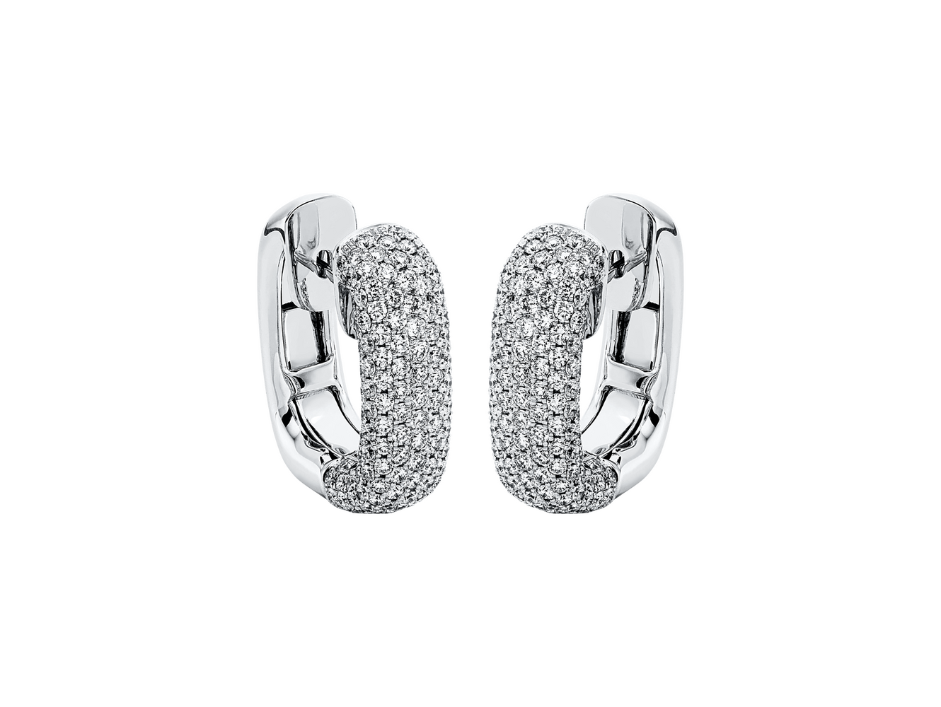 Brogle Selection diamond hoop earrings