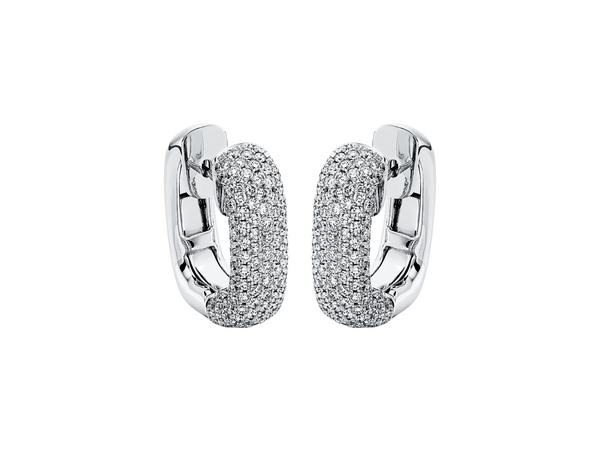 Brogle Selection diamond hoop earrings