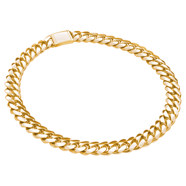 Emil Kraus Cuban Link Panzerkette oval diamantiert, 14mm Emil Kraus Cuban Link Panzerkette oval diamantiert, 14mm