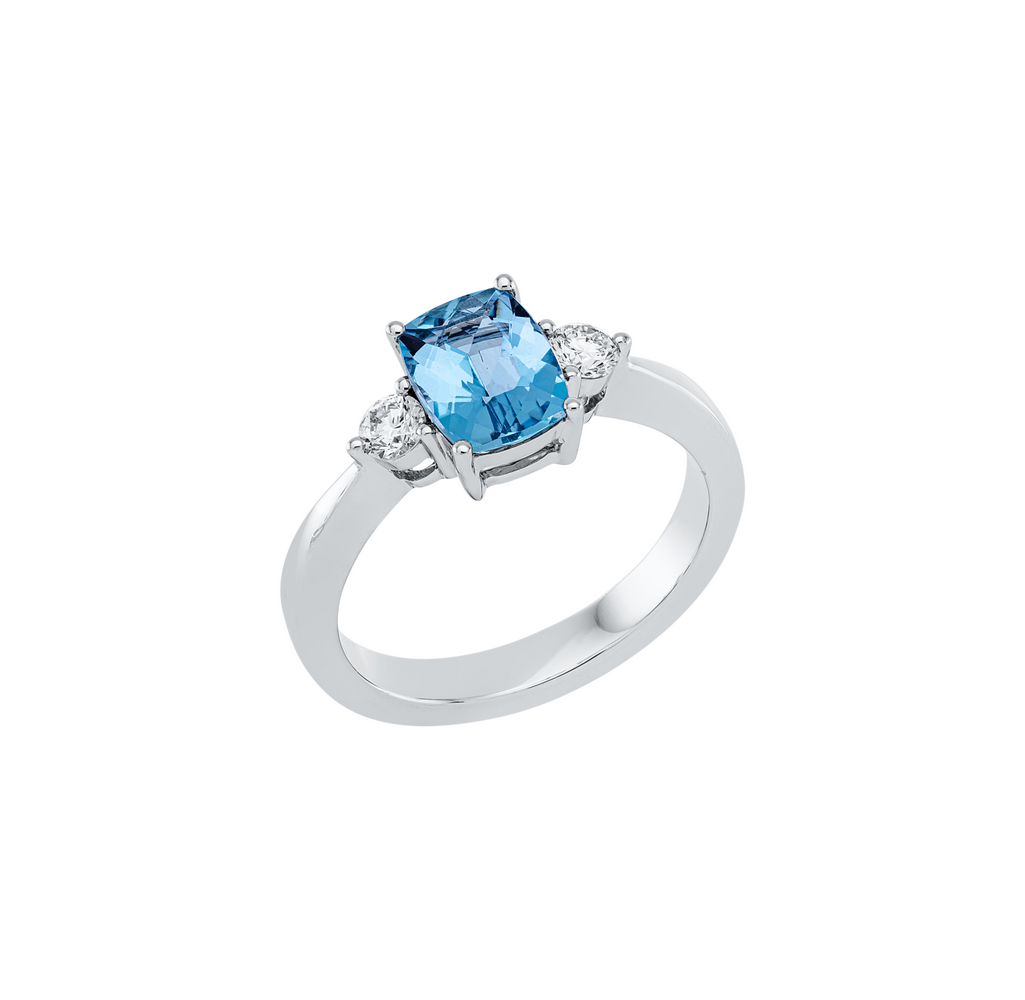 Brogle Classic aquamarine ring