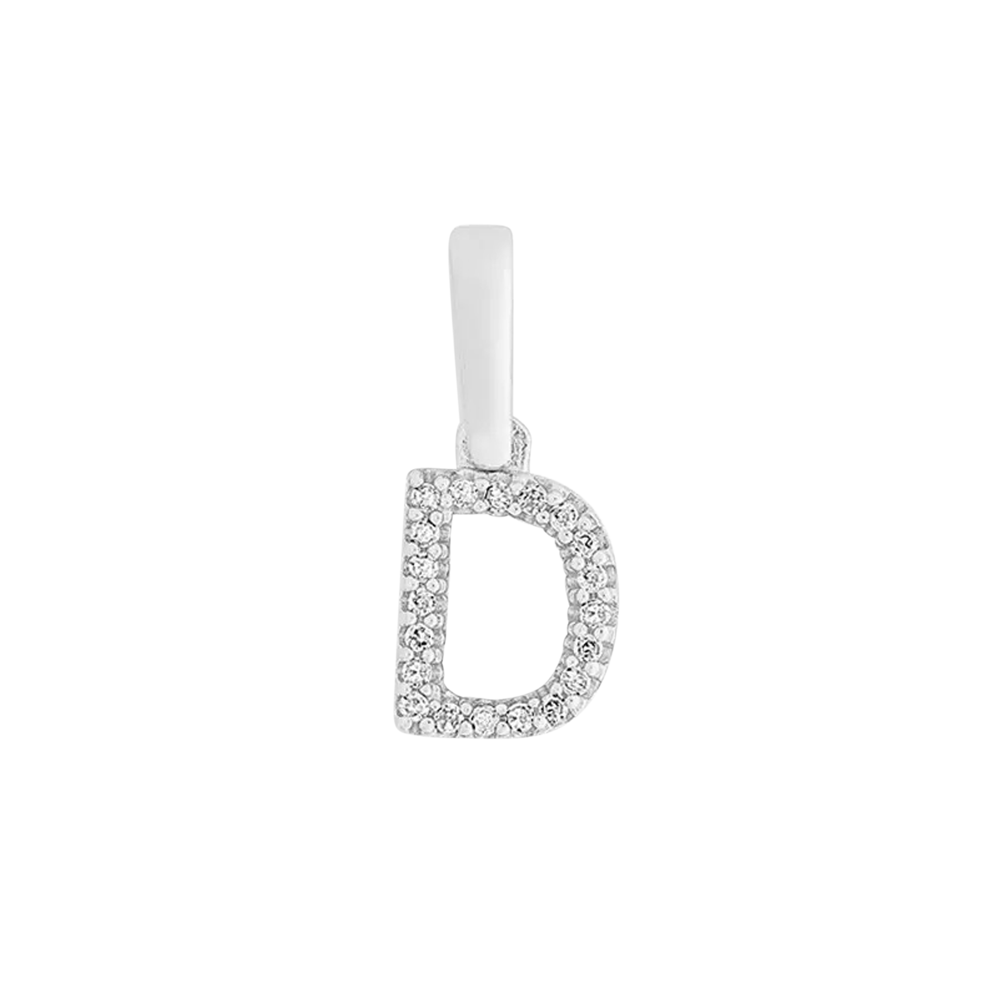 Brogle Classic letter pendant D with diamonds Brogle Classic letter pendant D with diamonds