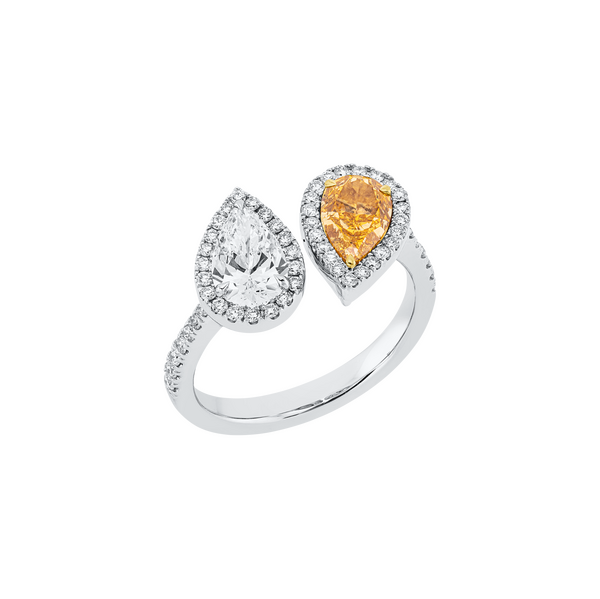 Brogle Selection Bicolor diamond ring
