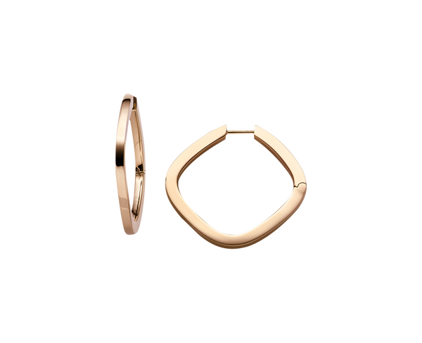 Brogle Classic gold hoop earrings