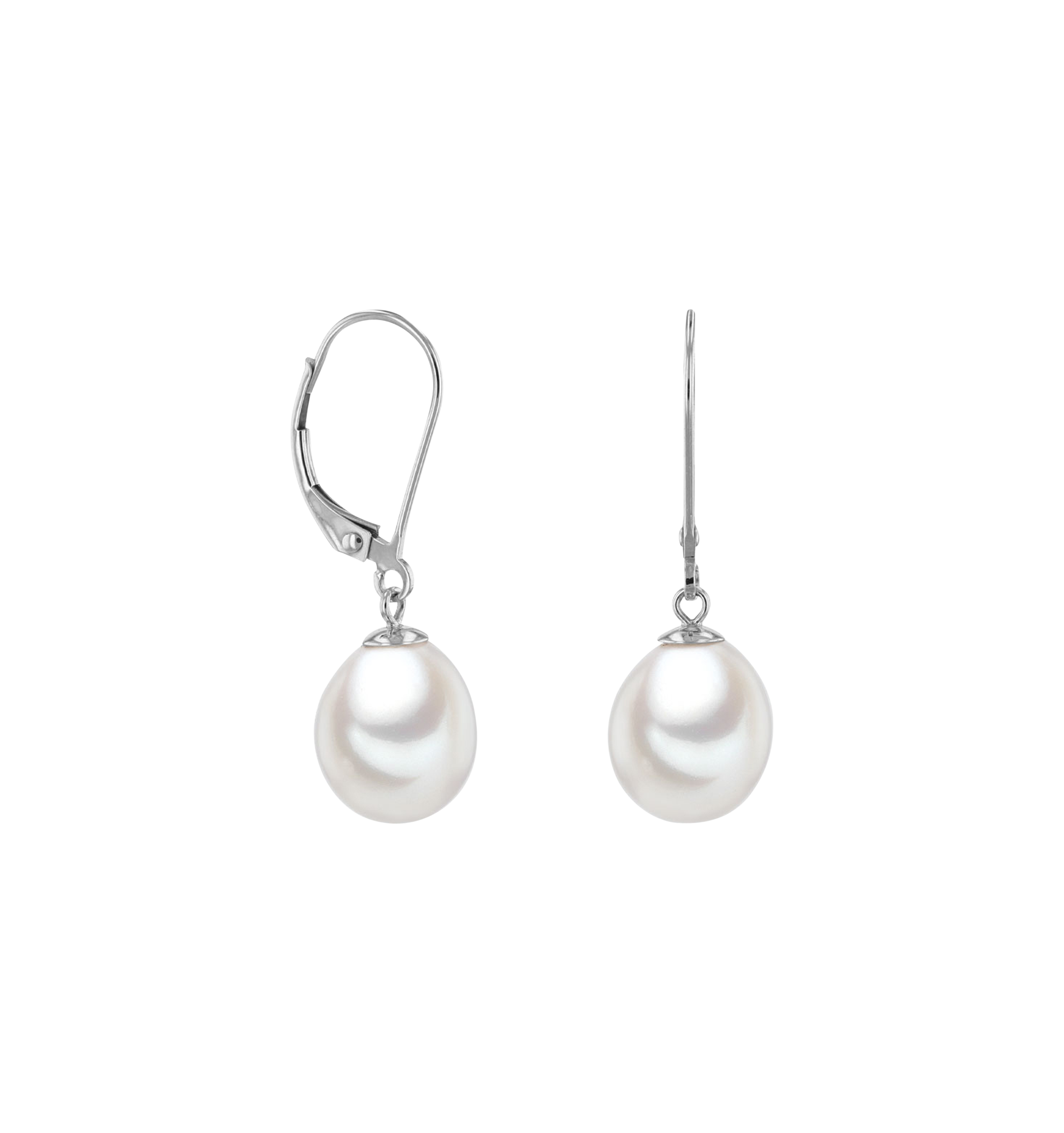 Brogle Classic freshwater pearl hoop earrings Brogle Classic freshwater pearl hoop earrings