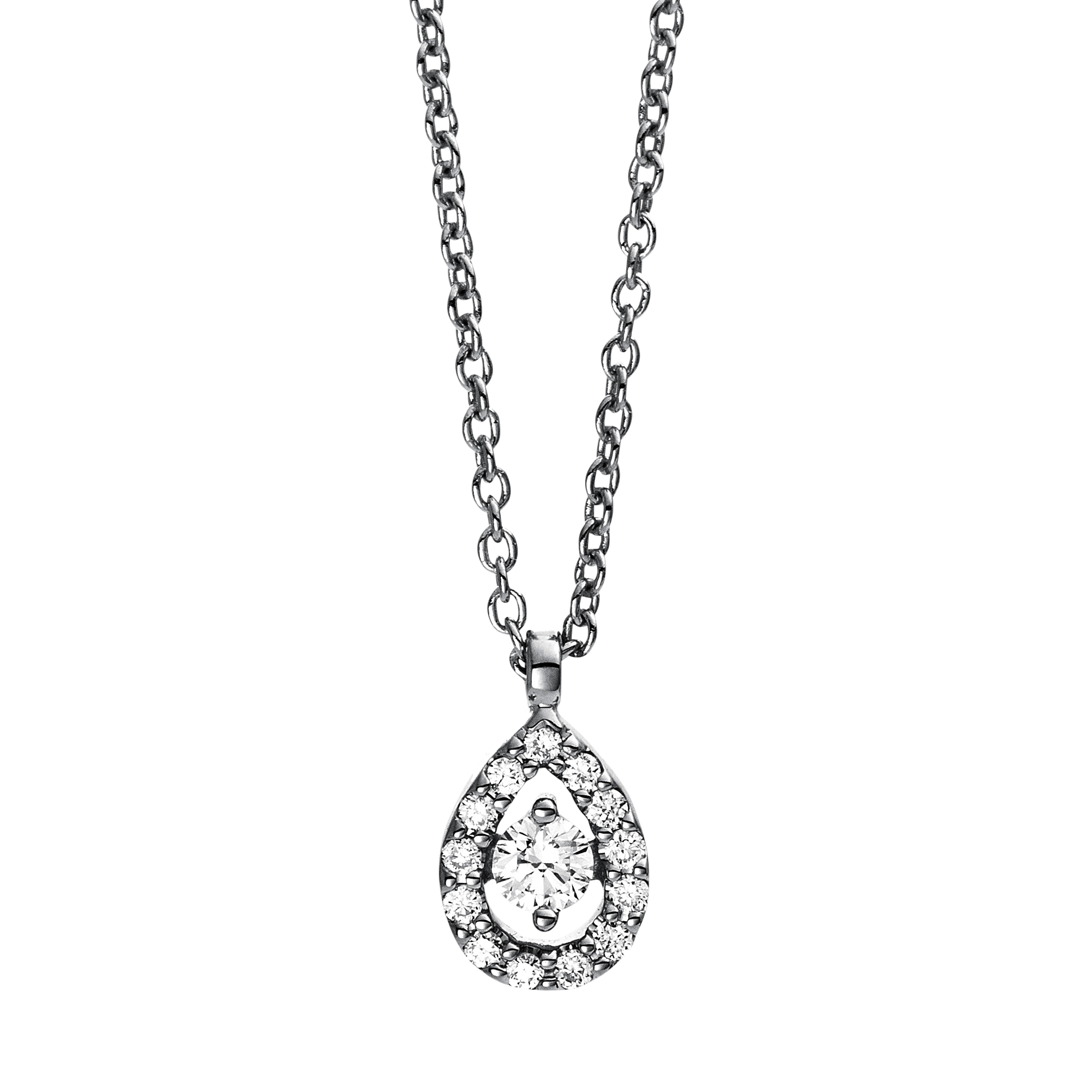 Brogle Classic necklace with diamond pendant Brogle Classic necklace with diamond pendant