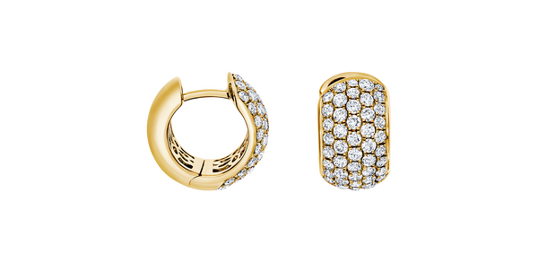 Brogle Selection diamond hoop earrings Brogle Selection diamond hoop earrings