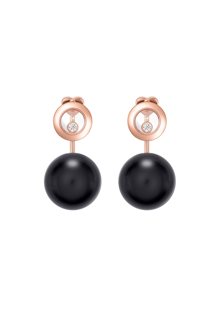 Chopard Happy Diamonds Planet Stud Earrings