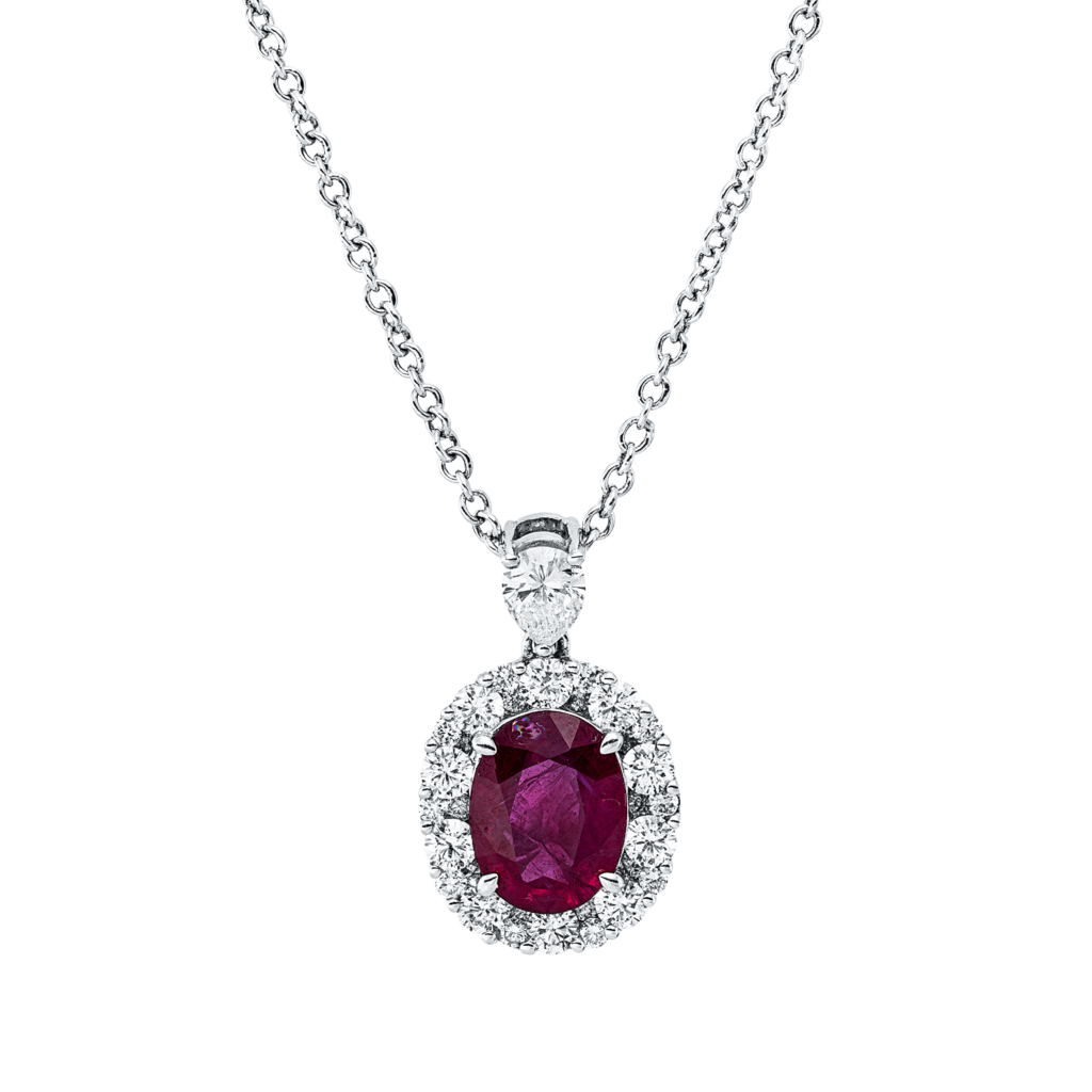 Brogle Selection necklace with ruby pendant