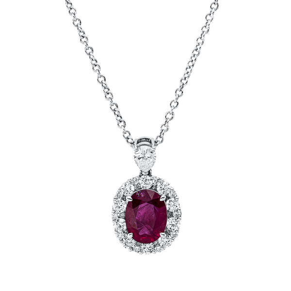 Brogle Selection necklace with ruby pendant