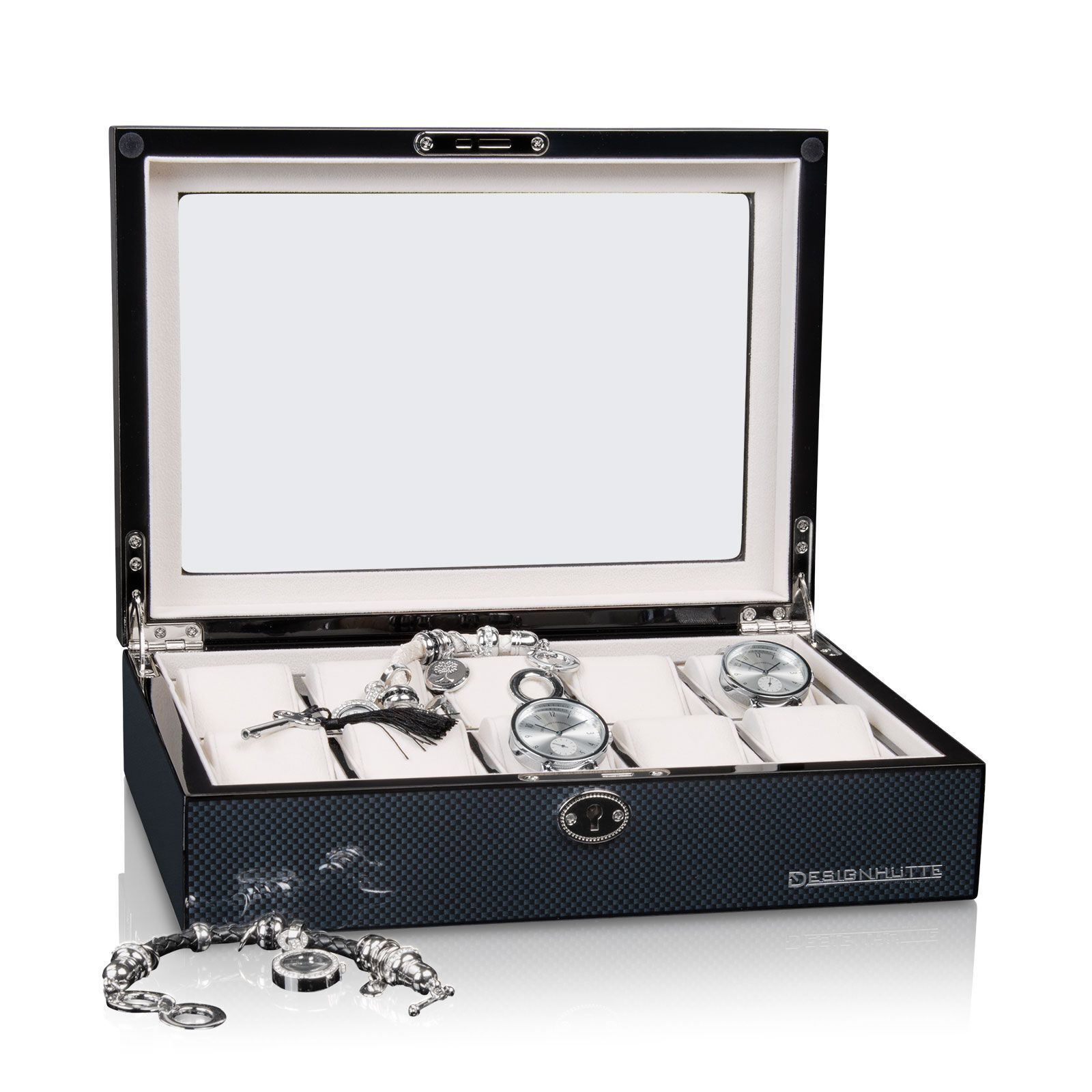 Designhütte watch box Chicago 10 - Carbon Designhütte watch box Chicago 10 - Carbon
