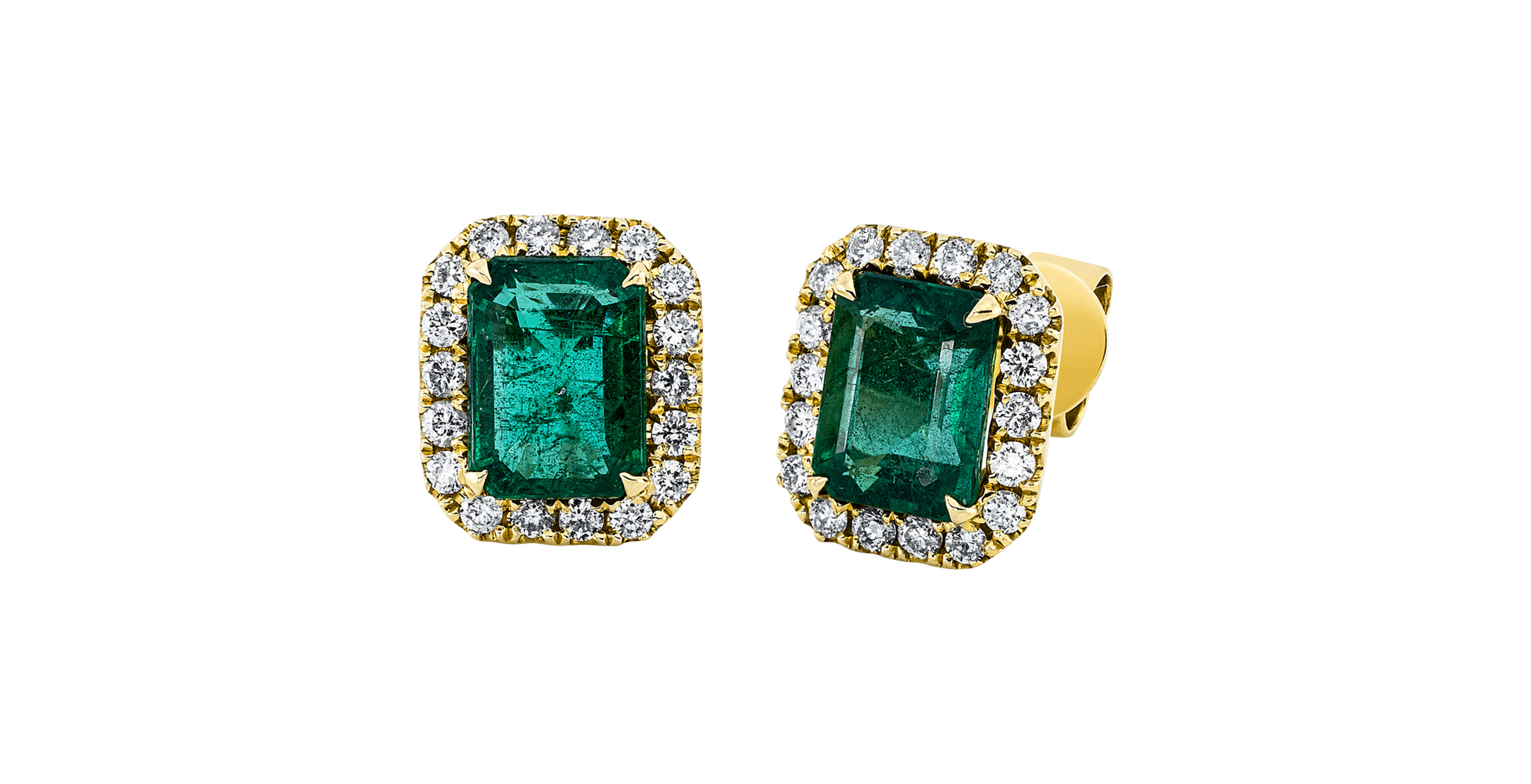Brogle Selection emerald stud earrings