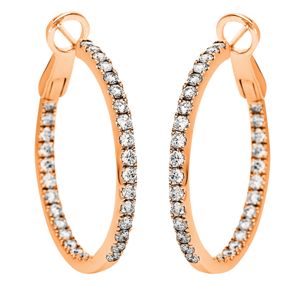 Brogle Selection Eternity diamond hoop earrings