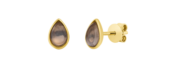 Brogle Classic moonstone stud earrings