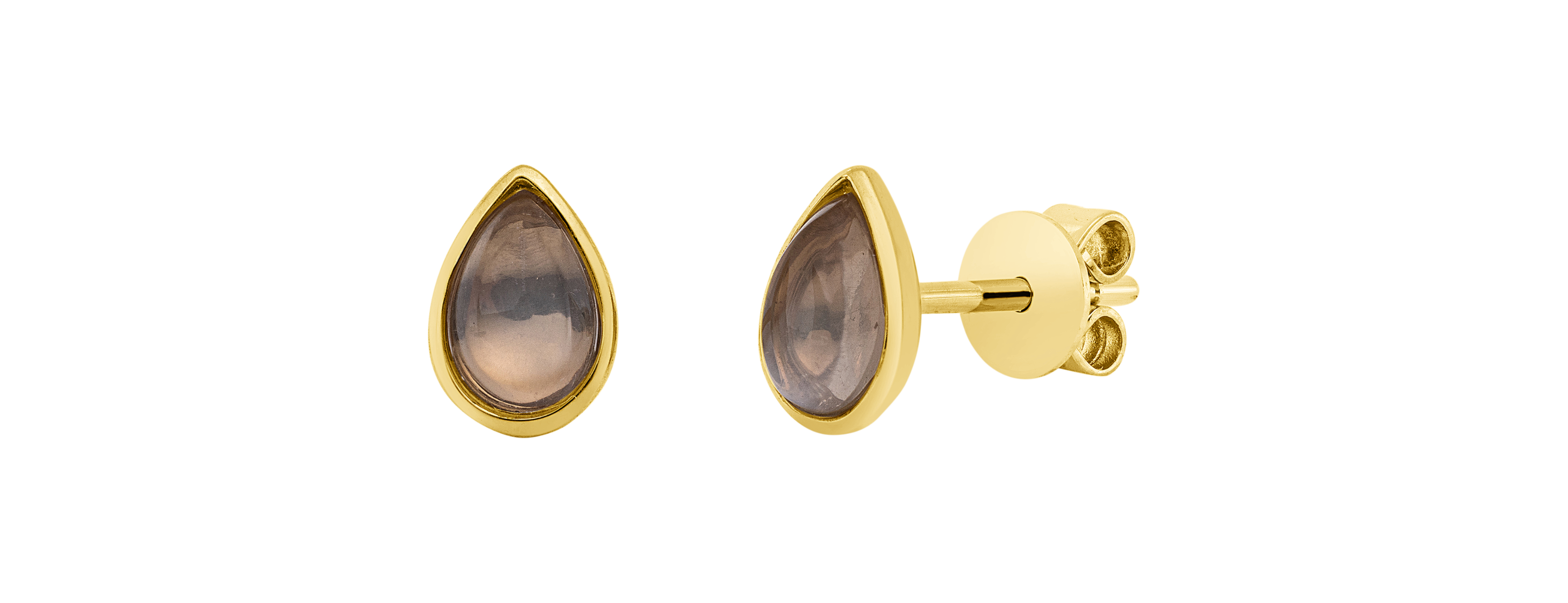 Brogle Classic moonstone stud earrings Brogle Classic moonstone stud earrings