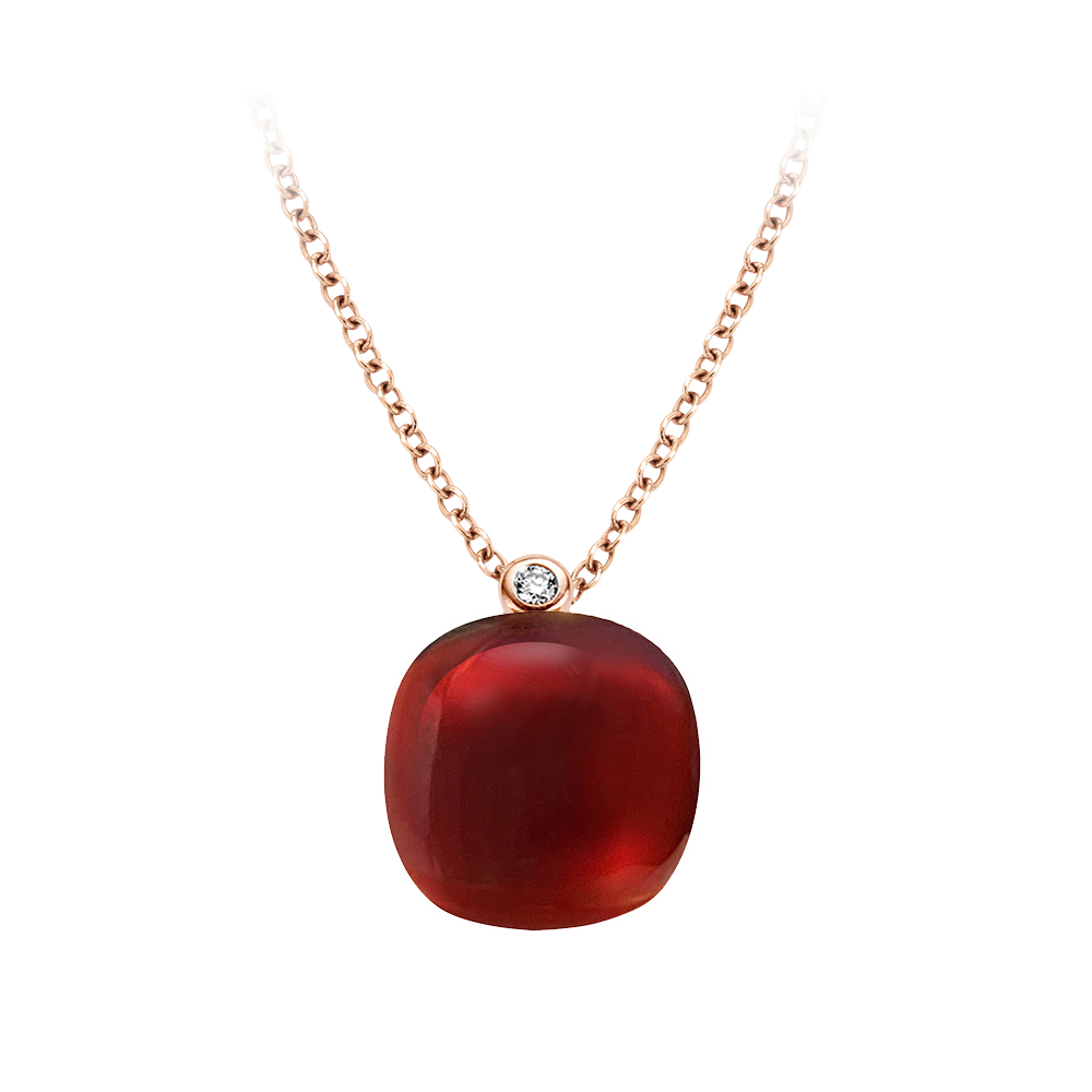 Bigli Mini Sweety Granat Halskette